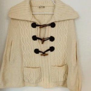 Lucky Brand Wool Toggle Button Pullover